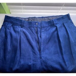 Vintage Polo Ralph Lauren Andrew Linen pleated trousers mens 34 classic Ivy